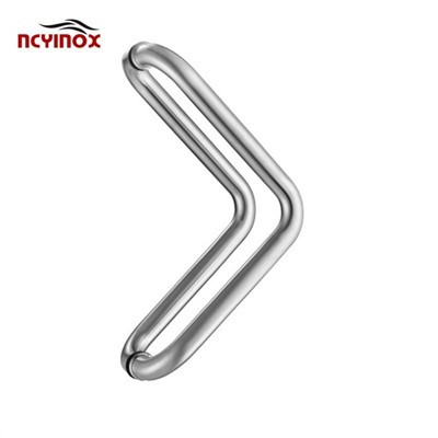 Рукоятка в форме локтя, установленная спиной к спине из матового стекла из нержавеющей стали